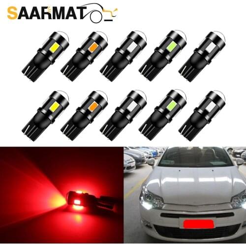 10x Plug and play T10 W5W LED Bulb reading dome Bulb Interior Bulb For Citroen C4 Picasso Berlingo Xsara C5 C3 Saxo C2 C1 C4 DS3