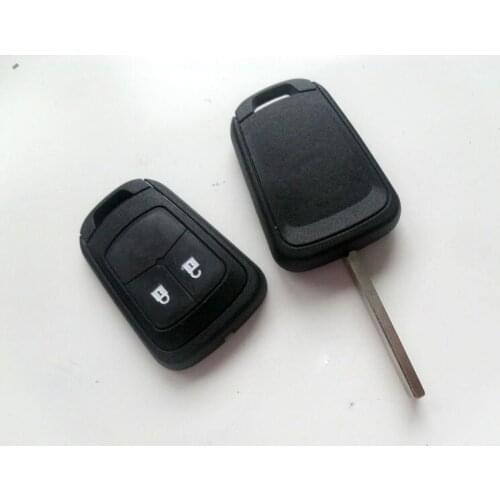 2 Buttons Remote Key Shell Case For Chevrolet Aveo HU100 Uncut Blade Car Alarm Housing Keyless Entry Fob Key Cover