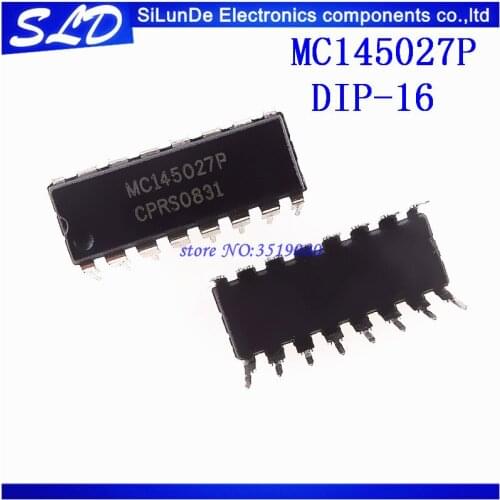 2pcs/lot MC145027P MC145027 145027 DIP-16 new and original in stock