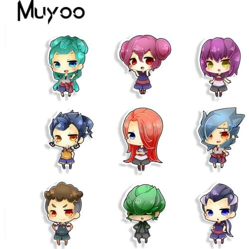 2019 New Inazuma Eleven GO Acrylic Brooch Anime Cute Charactors Brooches Pin Art Epoxy Brooch