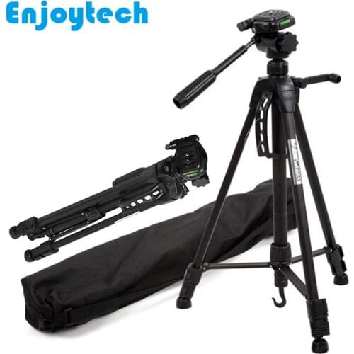 3730 Professional Tripod for Nikon/Canon/Sony DSLR Camera Aluminum Tripod with Pan Head Gimbal Stand for Gopro hero DV Cameras