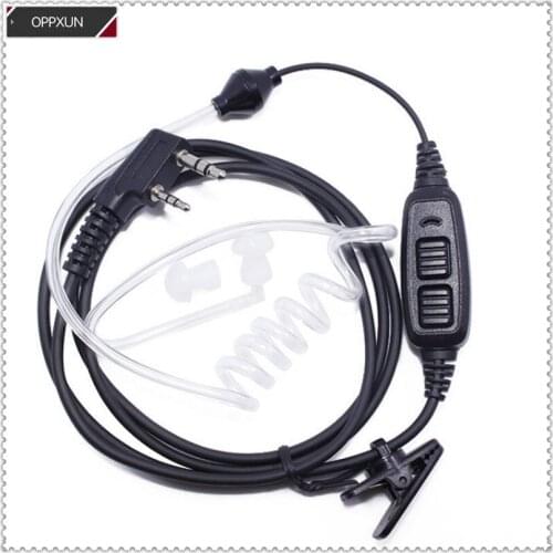 5PCS Transparent vacuum catheter earphone for baofeng UV5R UV82 wouxun KG-UVD1 KG-UVD1P KG669 KG659 KG679 KG689