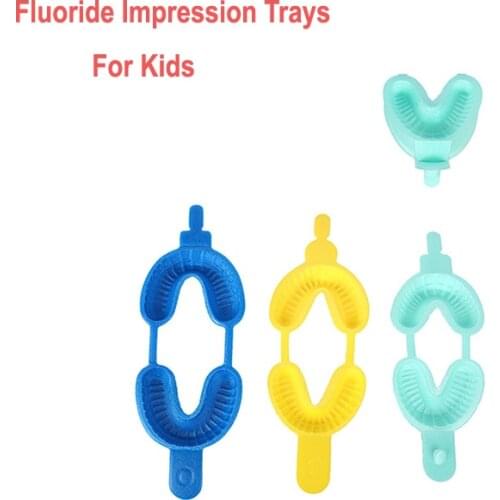 50 Sets Dental Disposable Fluoride Foam Impression Tray Child Impression Trays