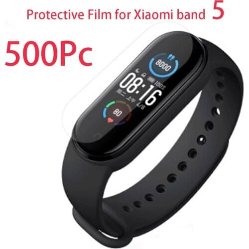 500 Pieces/lot For Xiaomi Band 5 and 6 Soft Film Screen Protector Smart Bracelet Protective Film Cover Xiomi Xaiomi Xiami