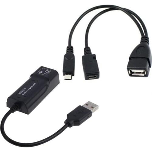 LAN Ethernet Adapter For Samsung For Mobile Phones USB Mirco Buffering OTG Combo Tablets Adapter Accessories 2.0 Converter