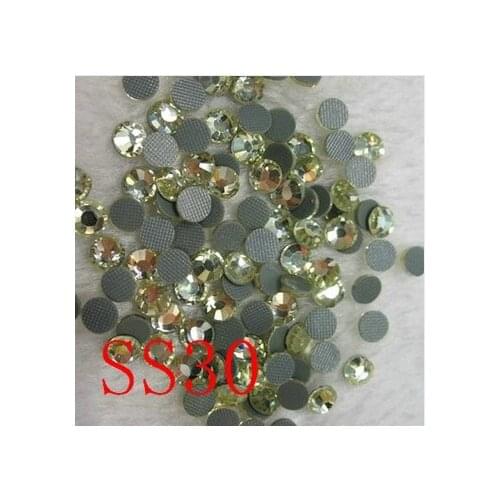 Promotions!! jonquil SS30 288pcs/Bag DMC HotFix FlatBack Rhinestones,machine cut iron-on garment shoes crystal stone