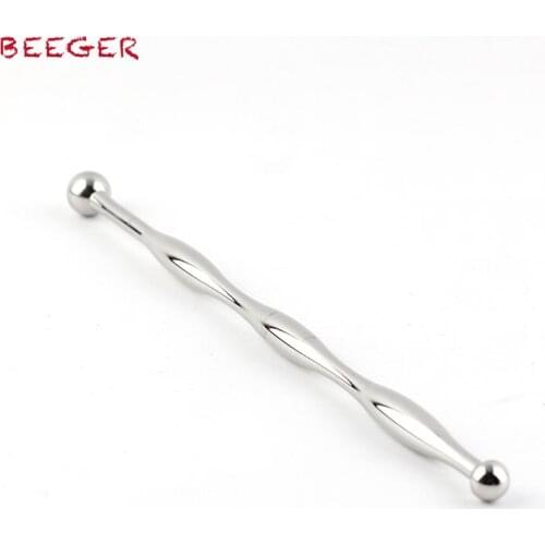 BEEGER Double Up Penis Plug Waved Shaft Urethral Toy, Double Ended Cock Toy
