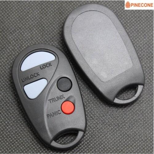 PINECONE for NISSAN SUNNY CEFIRO A33 Keys Case 2 Buttons Uncut Blade Replace Remote Key ABS Shell With Battery Holder 1PC