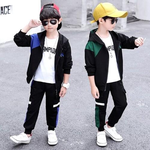 Kids Clothes Children Clothing Boys Toddler Fall Boutique Outfits Autumn Child T-shirt + Hoodies + Pants 2 to 15 Years