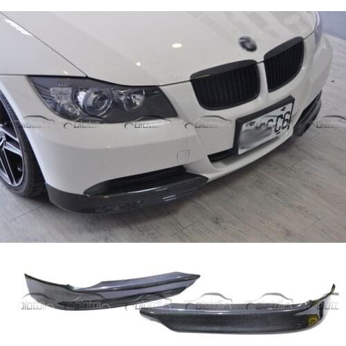 For BMW E90 Splitters Front Bumper Lower Aprons Winglets Carbon Fiber 2005-2008