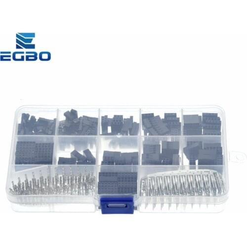 Dupont line Connector 2.54mm Dupont Cable Jumper Wire Pin Header Housing Kit Male Crimp Pins+Female Pin Terminal Connector