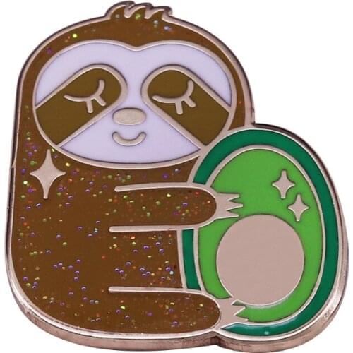 Avocado Hard Enamel Pins Fruit Brooches Women Men Lapel Badges Backpack Collar Fashion Jewelry Gifts For Kids Friend