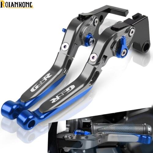 GSR LOGO For Suzuki GSR 600 750 2011 2012 2013 2014 2015 2016 Motorcycle Brake Levers Adjustable Brake Clutch Lever Handlebar