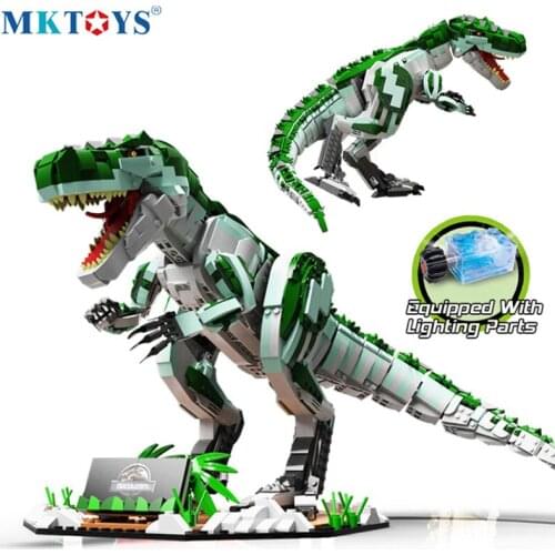 MKTOYS Tyrannosaurus Rex Building Block Dinosaur Toys for Children T Rex Bricks Jurassic World Birthday Present Christmas Gifts