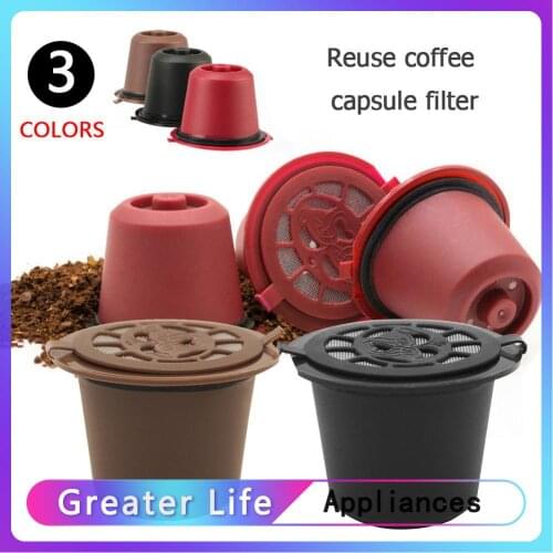 Reusable Refill Coffee Capsule Filter Shell for Nespresso Coffee Machine