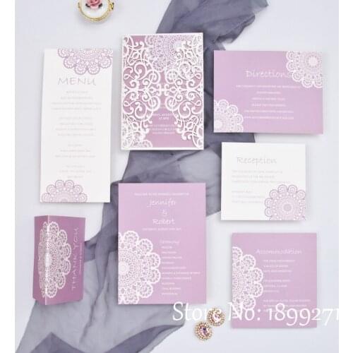 Laser Cut Card Luxury Wedding Card Personalized Wedding Invitation Card