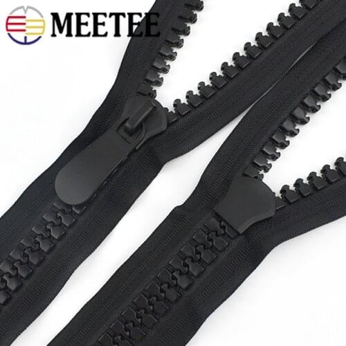 70-150cm 20# Resin Zipper Black Large Open-End Auto Lock Big Zip for Sewing Down Jacket DIY Engineering Tent Coarse Tooth Zips