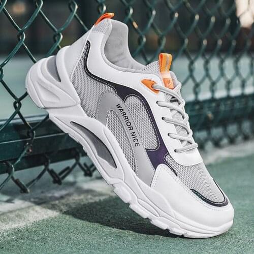 Mens Shoes 2021 Spring And Autumn Casual Sports Shoes Thick-Soled Hollow Daddy Shoes Fashionable Breathable Mesh Mens Shoes