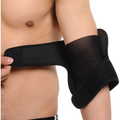 2PCS High Elastic Elbow Support Brace Pad Strap Adjustable Compression Elbow Guard Wrap Band Basketball Tennis Elbow Protector