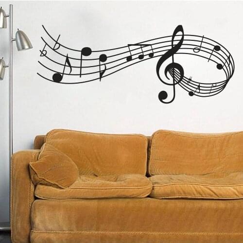 Wall Sticker Decor Music Notes Melody Wall Bedroom Decor I3X6 House Door Wall Room Decoration Window Office Christmas Music U1W7