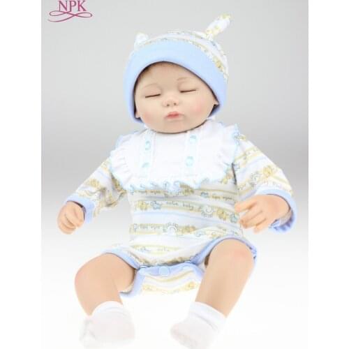 NPK Adorable sleeping girl toddler bebe alive dolls 18inch reborn baby dolls realistic newborn babies dolls bebes reborn bonecas