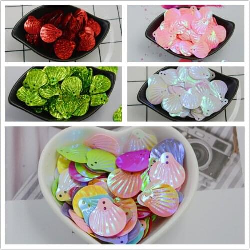 10g Shell-shaped PVC Sequins DIY Handmade Shoes Hats Jewelry Accessories Stage Clothing Accessories 2021 New