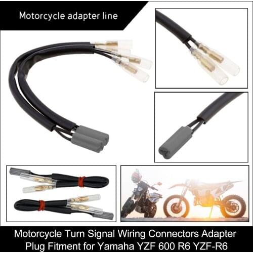 Motorcycle Turn Signal Wiring Connectors Adapter Plug Fitment for Yamaha YZF 600 R6 YZF-R6 Motorcycle Accessories