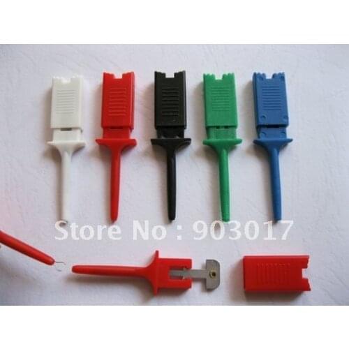Flat 5 colors Small Test Clip Component Repair Tool (Red Black White Green Blue) 2000 pcs per Lot