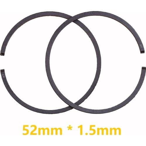 2pcs/lot 52mm x 1.5mm Piston Ring Fit STIHL 038 050 051 MS380 MS381 TS510 Chainsaw Concrete Saws EFCO OLEO-MAC GS820 980 10pcs