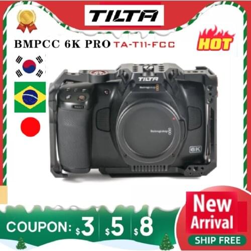 Instock TILTA BMPCC 6K Pro camera cage TA-T11-FCC TA-T11-A-B TA-T11 Full and Half cage Shooting Base Plate Tactical Suit