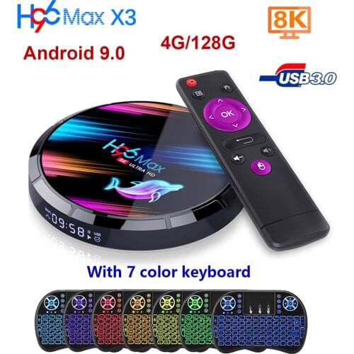 H96 MAX X3 Android TV Box H96 TV Box Netflix Youtube HD 8K TV Box Android 9.0 Google Voice Assistant H96 max X3 Smart Tv Box