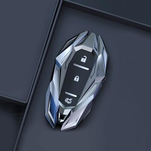 Zinc Alloy Car Remote Smart Key Case Cover Key Chain Fob For Chevrolet Key Holder Chevy Camaro Cruze Malibu 2017 Car Accessories