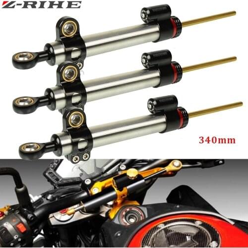 Universal Motorcycle Adjustable Steering Damper Stabilizer For 200 Suzuki GSXR 600 Honda CBR 600 F4i GSR 750 ZX10R Z900