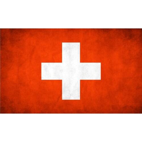 KAFNIK,Custom switzerland do the old Flag Retro National Flag 14*21cm/30*45cm/60*90cm(2*3ft)/90*150cm for home Decorative