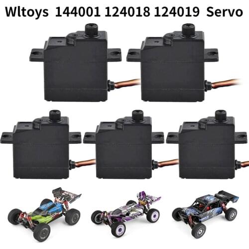 Wltoys 144001 Part 124018 124019 1/12 4WD RC Buggy RC Car Accessory 6kg Plastic Steering Gear Servos