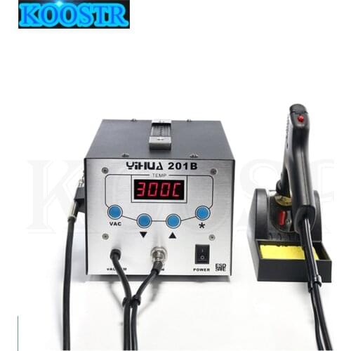 YIHUA 201B High Frequency Electric Vacuum Suction Tin Soldering Station Anti-Static Automatic Suction Tin Gun Desoldering Pump