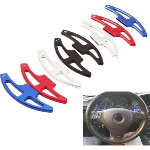 For BMW 3 Series E90 E92 E93 M3 E70 E71 X5M X6M 2008-2014 Metal Alloy Car Steering Wheel Paddle Extension Shifter Replacement