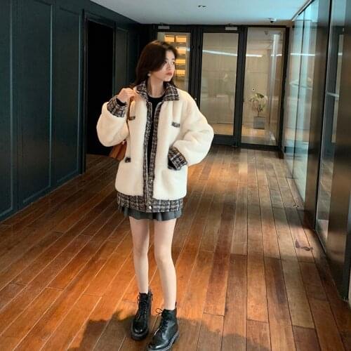 Wit Vrouwen Bear Pluche Winter Koreaanse Lam Faux Nep Bont Nertsen Bont Lange Vrouwen Jas Plus Size Kawaii Bovenkleding Fur Coat