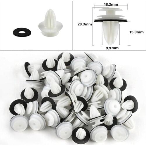 100* Durable Plastic Trunk Screw Rivets Set Car Bumper Fender For Auto Fastener Clips High Quality