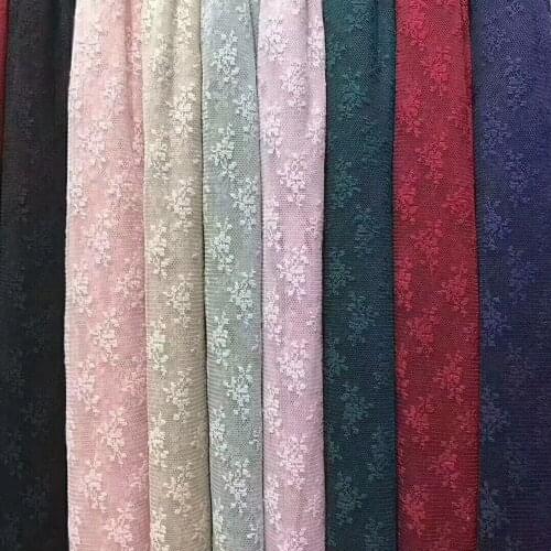 2Yards Black Pink Red Dark Green Mesh Lace 150cm width Soft High Quality Tulle Mesh Lace Fabric for Wedding Clothing