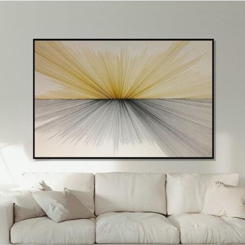 Abstract Ocean Landscape Wall Art Canvas Painting Minimalist Nordic Poster print Decorative Picture for Living Room Home Decor