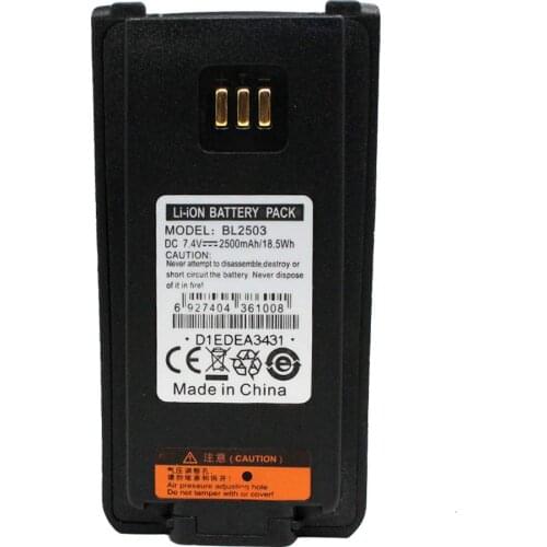 BL2503 BL2006 2500mAh Battery for HYT Hytera Radio PD705LT PD755/G PD705/G PD785/G PD788 PD706 PD700/G PD702/G PD782/G PD786