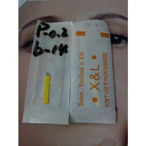 Free shipping 14 pins Permanent Makeup Manual Needle Blades tattoo manual blade