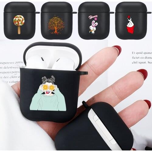 For Apple Airpods 1st/2nd Gen Airpod Cases Cute Patterns Wireless Bluetooth Earphone Charging Box Soft Silicone Cases