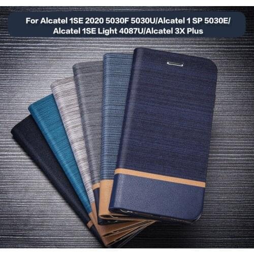 PU Leather Case For Alcatel 1SE 2020 5030F 5030U Phone Case For Alcatel 1 SP 5030E 1SE Light 4087U Case Soft Silicone Back Cover