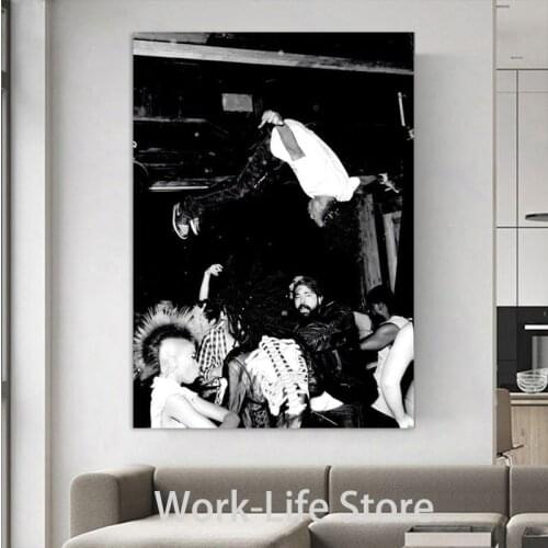 Black and White Posters and Prints Playboi Carti Die Lit Cover 2018 Rap Music Album Art Poster Canvas Painting Home Decor