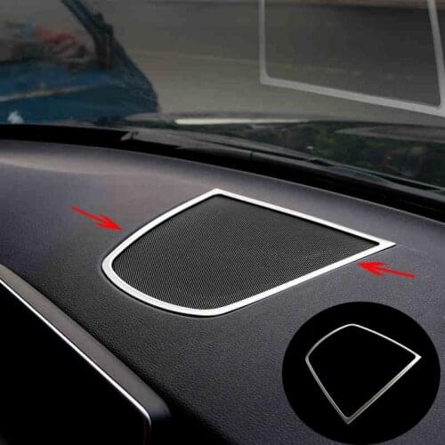 For BMW X5 X6 E70 E71 F15 F16 Car Center Console Dashboard Speaker Cover Trim frame decoration Car Stickers Auto Accessories