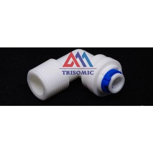 Elbow 1/4" OD Tube Quick Pushfit -3/8" Male Fitting Connection Aquarium RO Water Filter Reverse Osmosis System