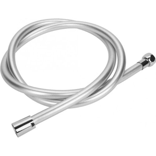 1.5m PVC Silver Flexible Shower Hose Tube for Bathroom Hand Shower