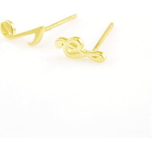 Hot Sale Fashion Earrings Music Note Earrings Jewelry Asymmetry Lucky Music New Simple Cute Brand Earrings